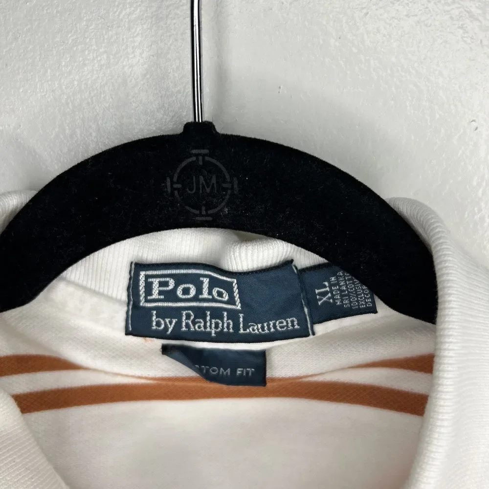VTG RALPH LAUREN Polo Shirt Men's XL Short Sleeve‎ Soft Knit 100% Pima Cotton